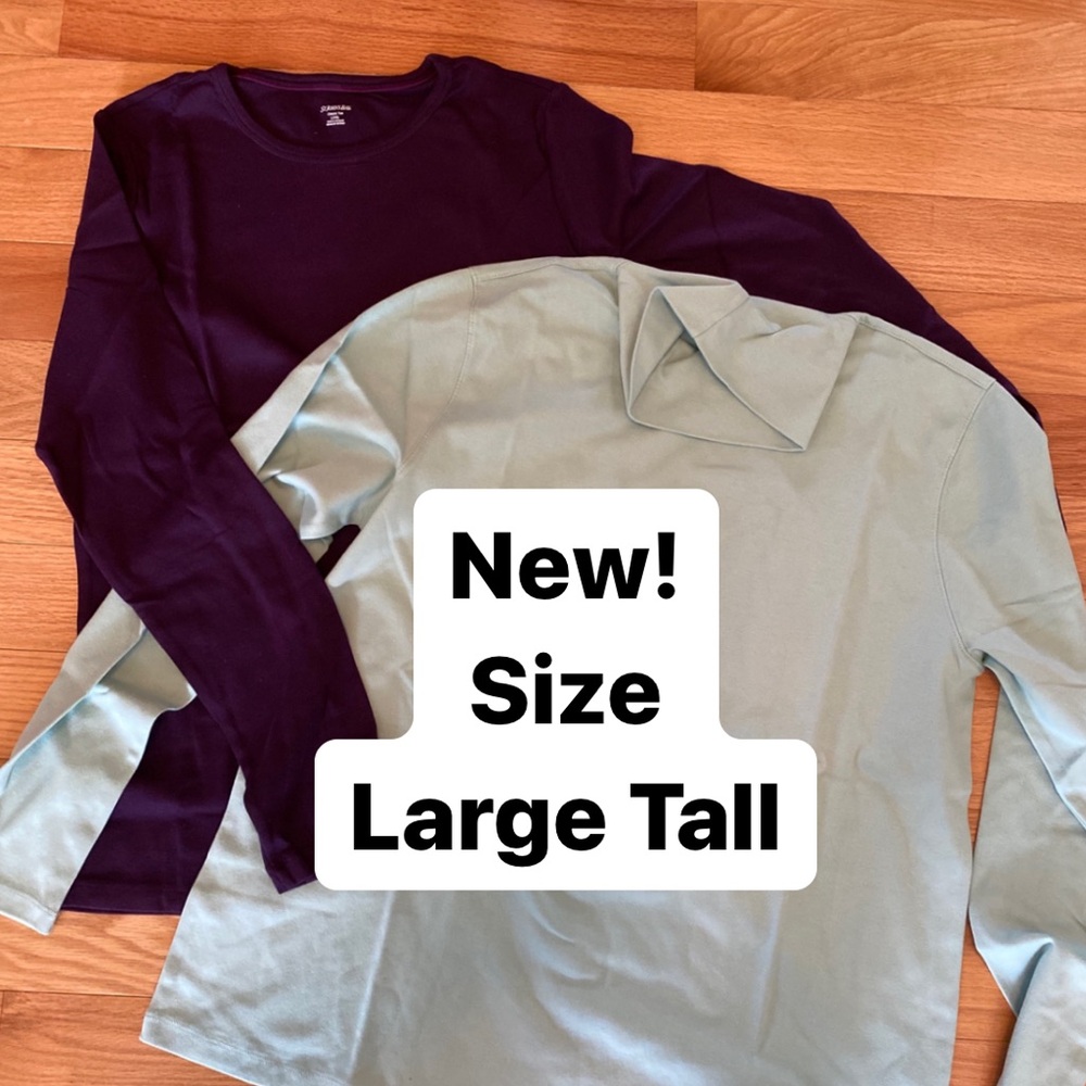 Size large tall women’s lot 

Brand new 

Lands end and St. John’s bay brand